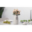2 Piece White Ceramic Table Vase Set