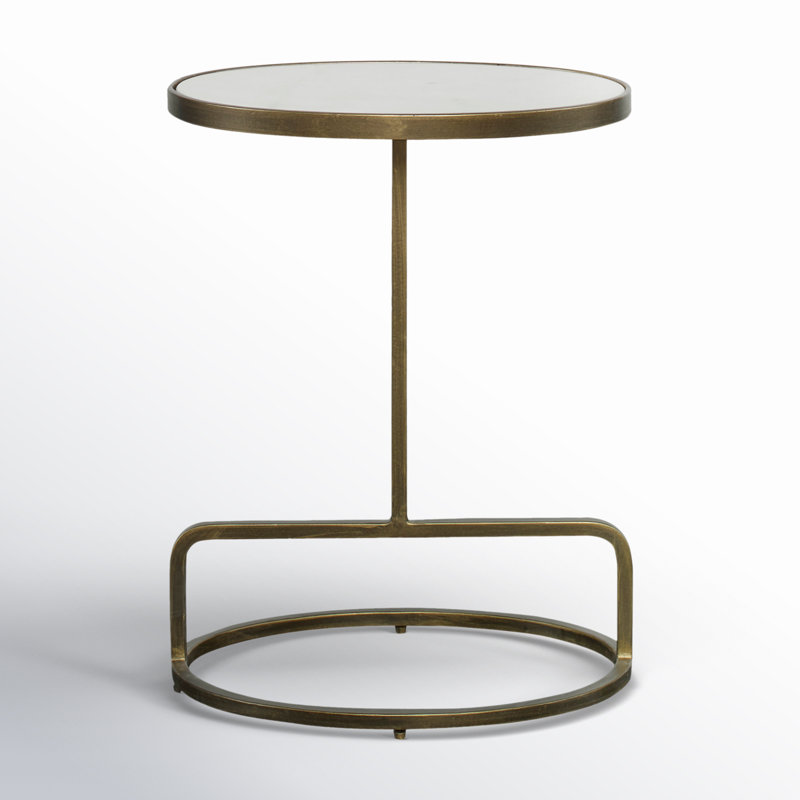 Bethany Marble Tray Top End Table