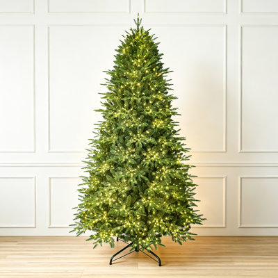 Pre Lit Warm‑White LED Green Conical Artificial Christmas Tree