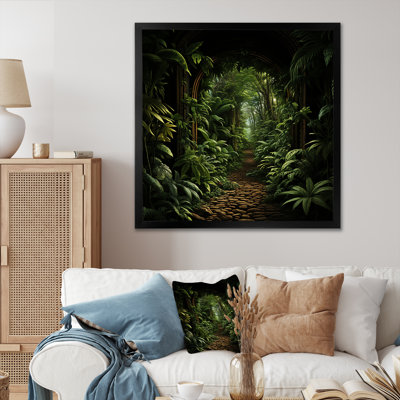 Jungle Plants Whispers Collage 2 - art mural Jungle