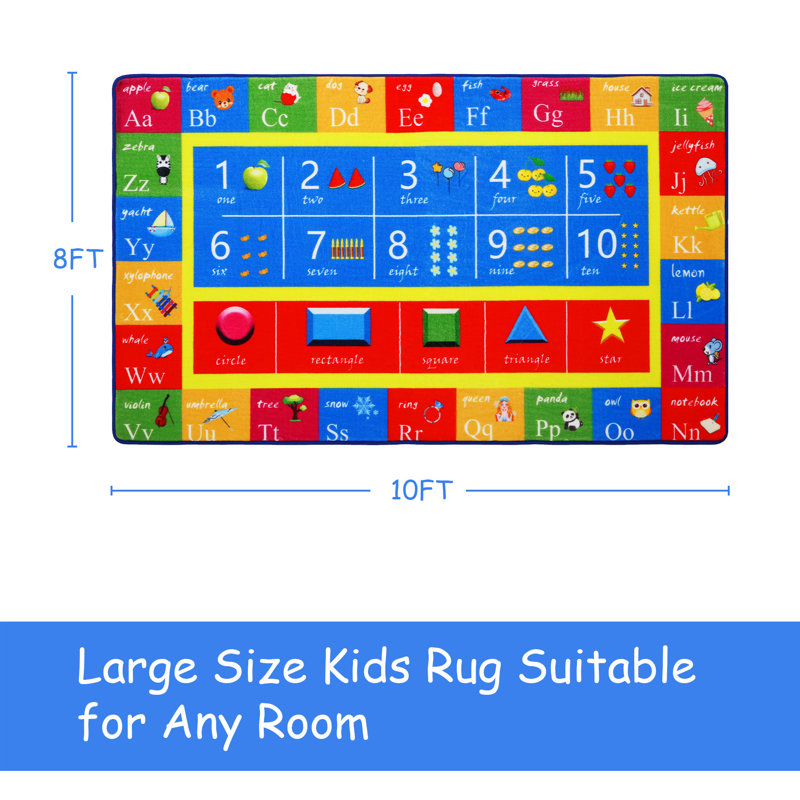 Tapis de jeu éducatif en tissu