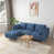 100 % polyester bleu est en rupture de stock
