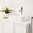 Ceramic Vessel Sink For Bathroom - 19X15", White, Modern, Rectangular, Stain , Countertop Mount 19"X15" White Modern Stain-,