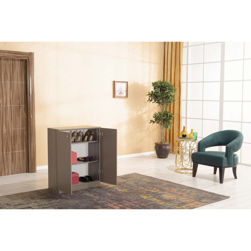Origamy 3 Tier Shoe Storage, Brown/Beige