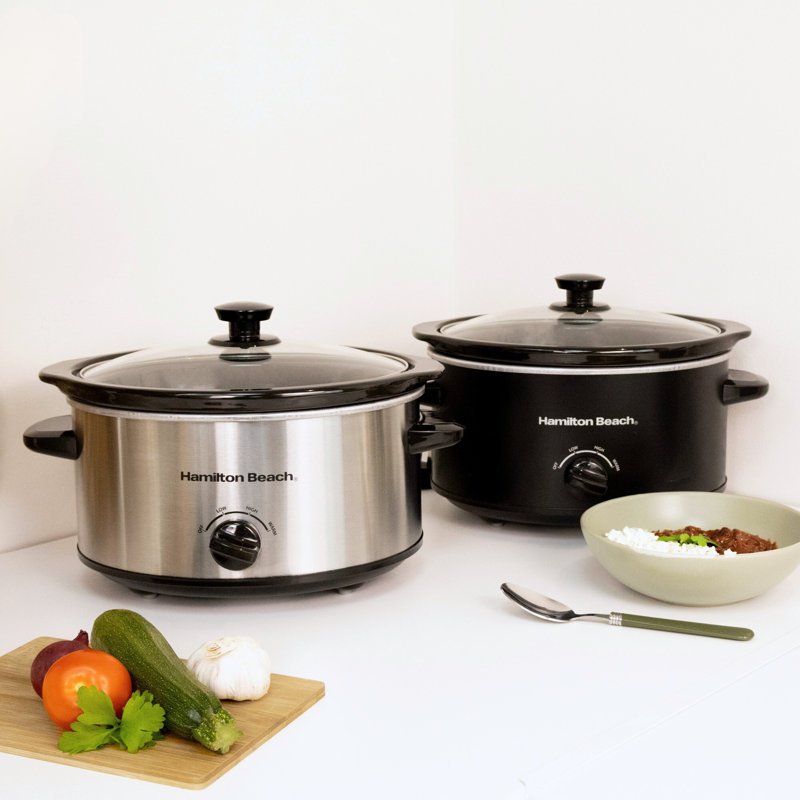 Hamilton Beach 3.5L Slow Cooker, Silver