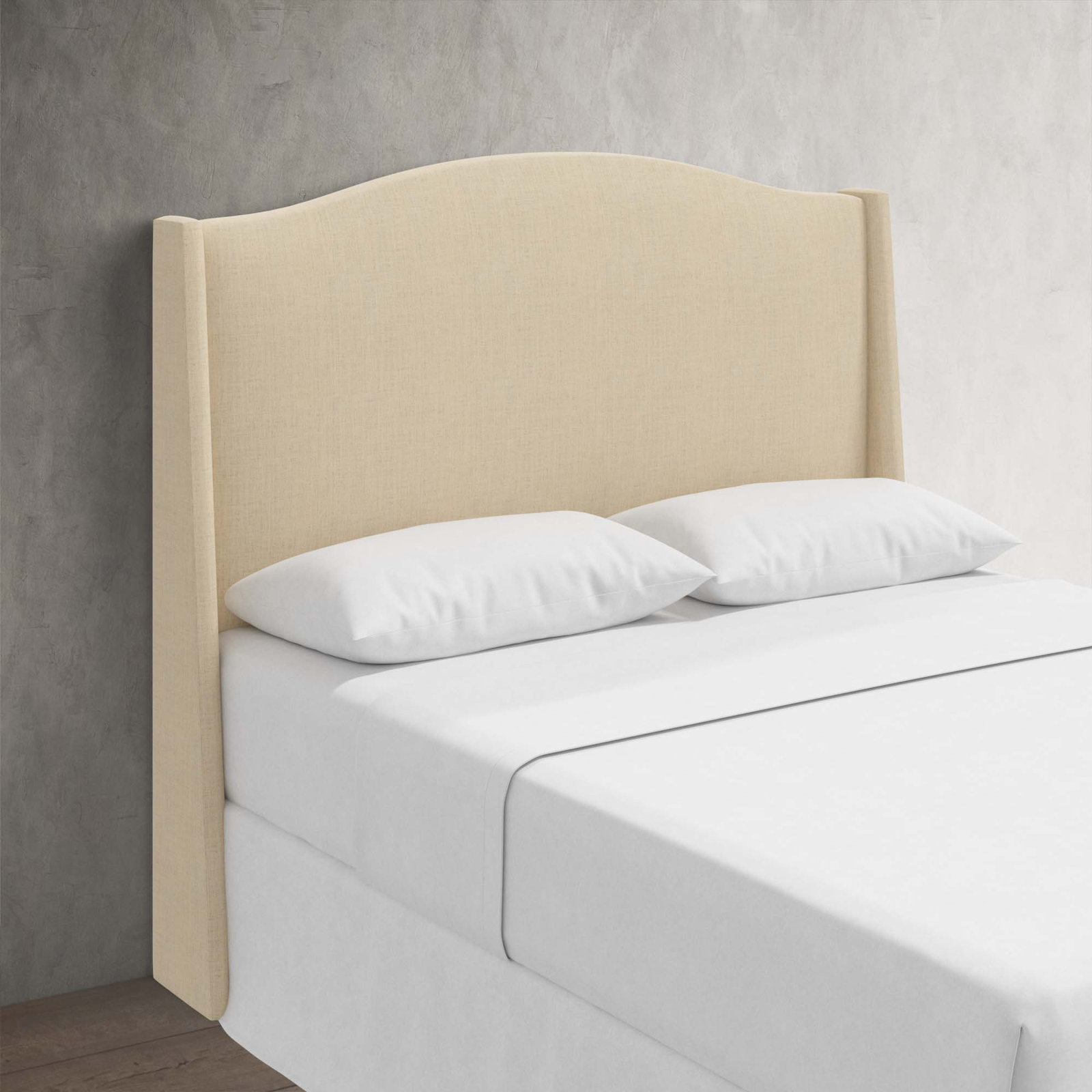 Byrd Cotton Headboard, Twin, Classic Linen Linen