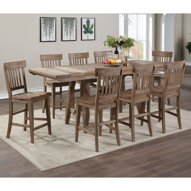 Surbit Ballam Counter Height Extendable Dining Set