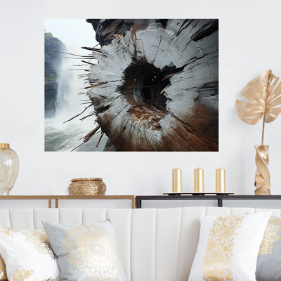 Stone Grey Quartz Mystery II - Stone Geode Metal Wall Art MT136171
