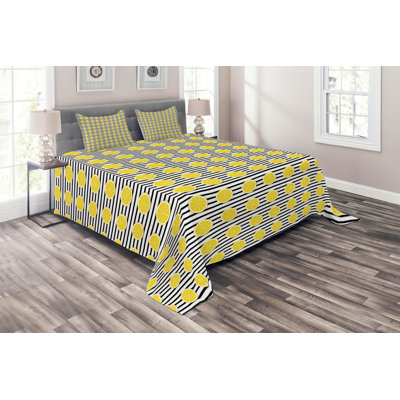 Polyester Striped Coverlet