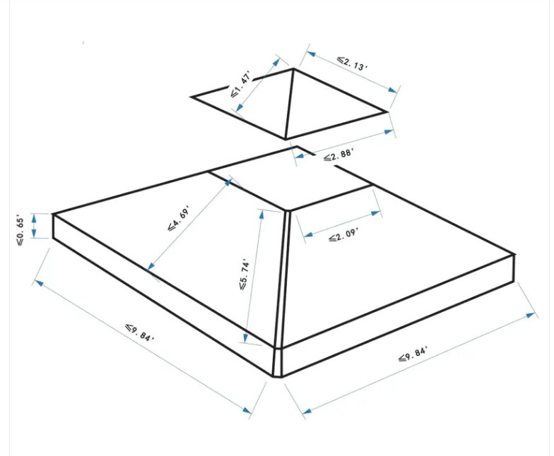 Remplacement pour le dessus de l'abri de jardin