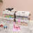 17 QT Plastic Storage Box With Removable Tray Craft Organizers And Storage Clear Storage Container For Organizing Bead, Tool, Sewing, Playdoh