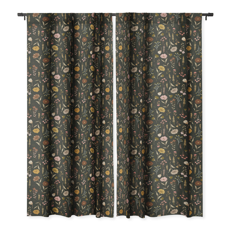 Andresky Cottage Garden V 1pc Blackout Window Curtain Panel, 50" W x 120" L