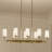 Vetivene 8 - Light Dimmable Linear Chandelier