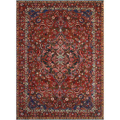 Khurram Distressed Kameron Burgundy Rug