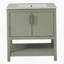 Meuble-lavabo de salle de bain avec lavabo en céramique et rangement polyvalent-1442934725