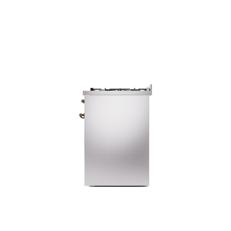 Cuisinière à double carburant 30 po ILVE Nostalgie II, Propane liquide, Acier inoxydable / bronze