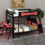 Lit superposé double pleine grandeur avec 2 bureaux intégrés, ports USB pour bureau et panneau perforé, cadre en bois pour enfants adolescents-1209031157-1209031113