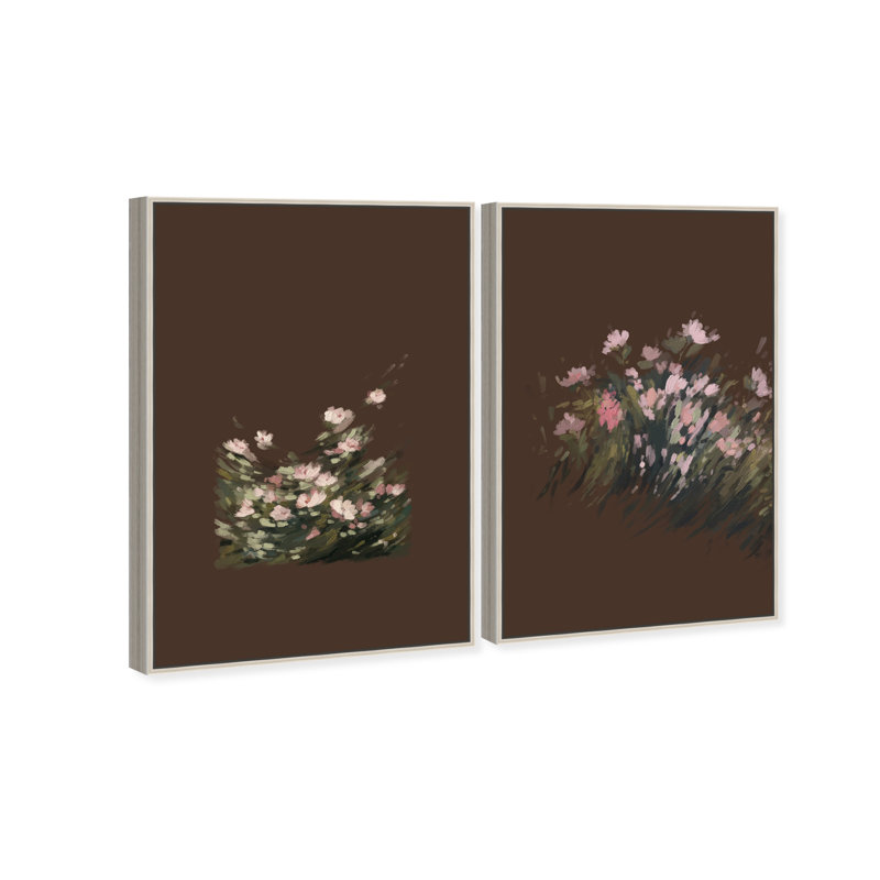 Secret Garden Set Set by Oliver Gal, 21"H x 31"W, Silver Floater Frame