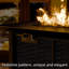 43" Outdoor Propane Fire Pit Table with Lava Rocks