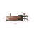 Tyani 2 Piece Retro Nesting Coffee Table Set Wood Table With Drawer and Glass Table
