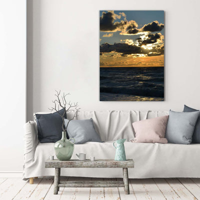 Sunset Sea - Wrapped Canvas Print