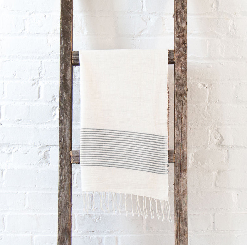 Riviera Cotton Hand Towel, Gray