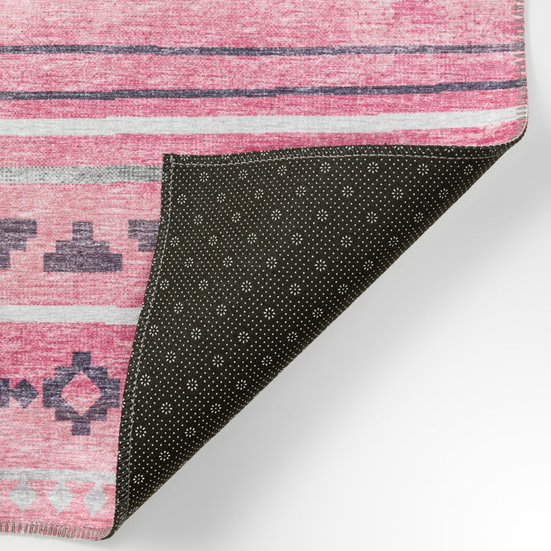 Ance Chenille Washable Moroccan Indoor / Outdoor Rug, Rectangle 9' x 12'