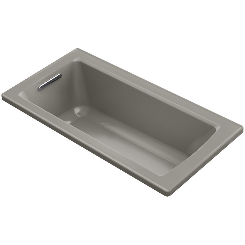 Archer 60" x 30" Drop-in Soaking Bathtub, Cashmere