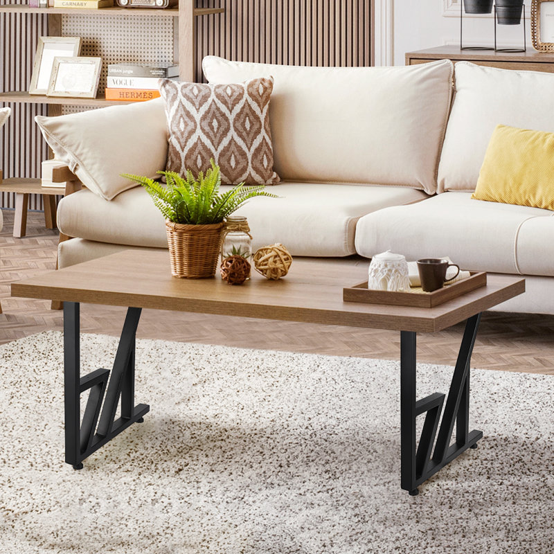 Heavy Duty Metal Table Legs - Industrial Black Steel, Square Design - Strong Load-Bearing, Easy Install - 2-Pack, 28x24 Inch