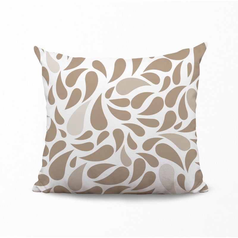 Housse et insert de coussin décoratif en polyester, Beige, L 15 po x H 15 po