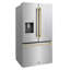 Zline 36 In. 28.9 Cu. Ft. Standard-depth French Door External Water Dispenser Refrigerator With Dual Ice Maker In Fingerprint Resistant Stainless Steel-1413885051-1411709543