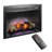 28 Inch Electric Fireplace Insert Multicolored Remote Control Flames Insert Mount Vent Free Double Safety Protection 1400w Heat With 11 Temperature Settings