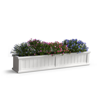 Cape Cod Resin Window Box Planter With Water Reservoir