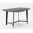 Arbania Glass Top Metal Base Writing Desk