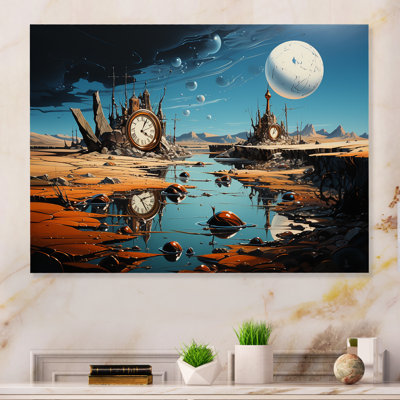 La persistance de Dali surréel II - surréalisme, art mural en métal MT132781
