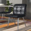 Chaise de salle à manger rembourrée d'aspect similicuir parfaite pour la cuisine ou comme chaise d'appoint Lettunich-22383402