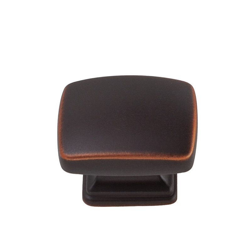 Multipack de boutons d'armoire rectangulaires en bronze huilé de 1-1 / 4 po Grayson, Bronze huilé
