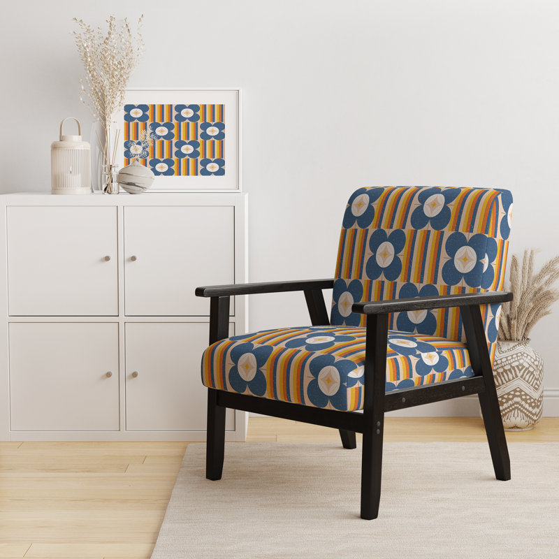 Fauteuil rembourré Mid-Century