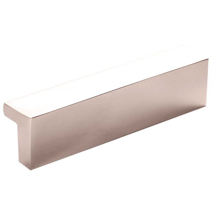 Cabinet Finger Edge Pull, Satin Black, 2.95"