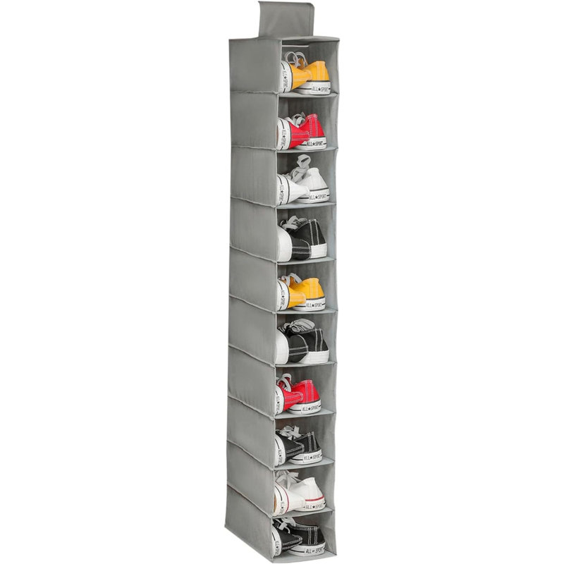 Rangement à chaussures 10 paires, Gris