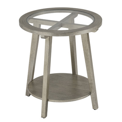 Glass Top End Table