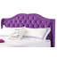 Lit double tapissier transitionnel mauve