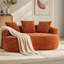 Causeuse courbée, petit canapé en chenille avec 3 coussins, canapé profond pour appartement, salon, aucun assemblage requis-1024443856-1024443869