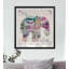 Impression de cadre éléphant Boho-1333157327