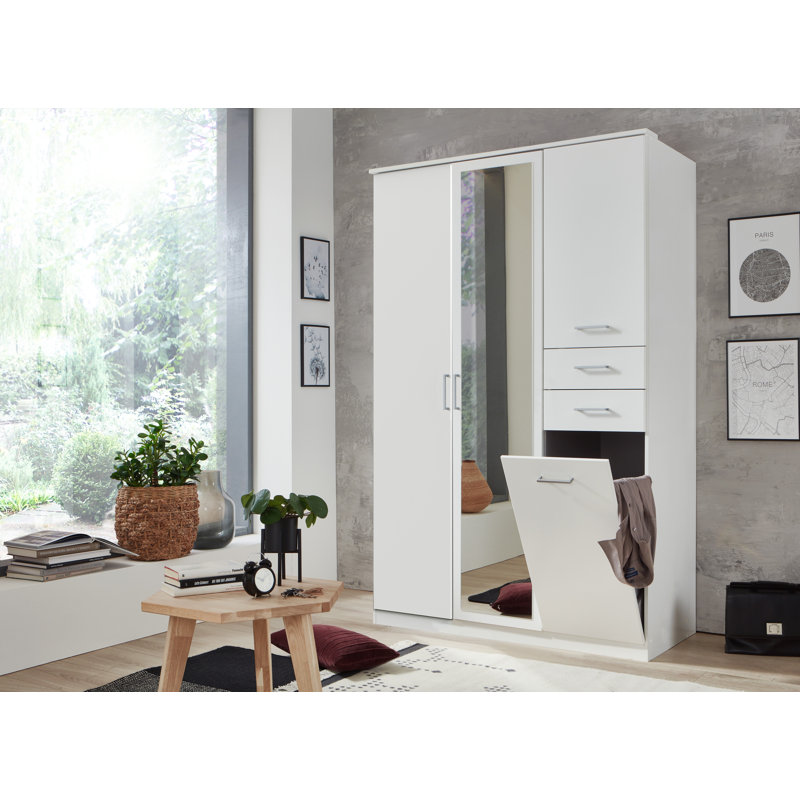 3 Door Manufactured Wood Wardrobe