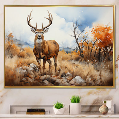 " Deer Golden Serenity "