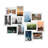 Staggered Integrated Collage Frame, Matte White Frame Fits Standard 4x6 Photos