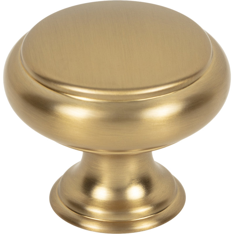 Bayridge 1 1/4" Length Mushroom Knob, Gold