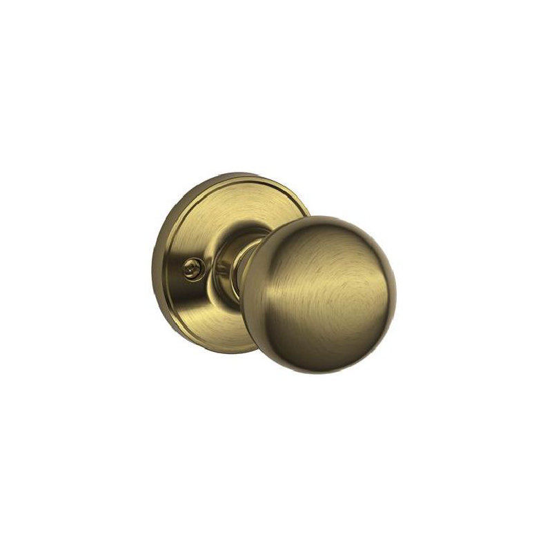 J Series Single Cylinder Interior Knob Set (Exterior Portion Sold Separately), Antique Brass, Yes