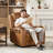 Power Recliner Chair For Adults With Adjustable Headrest, USB/Type-C Ports & zero clearance recliner  Design - Genuine Leather Electric Recliner For Small Spaces & Living Rooms-764370903